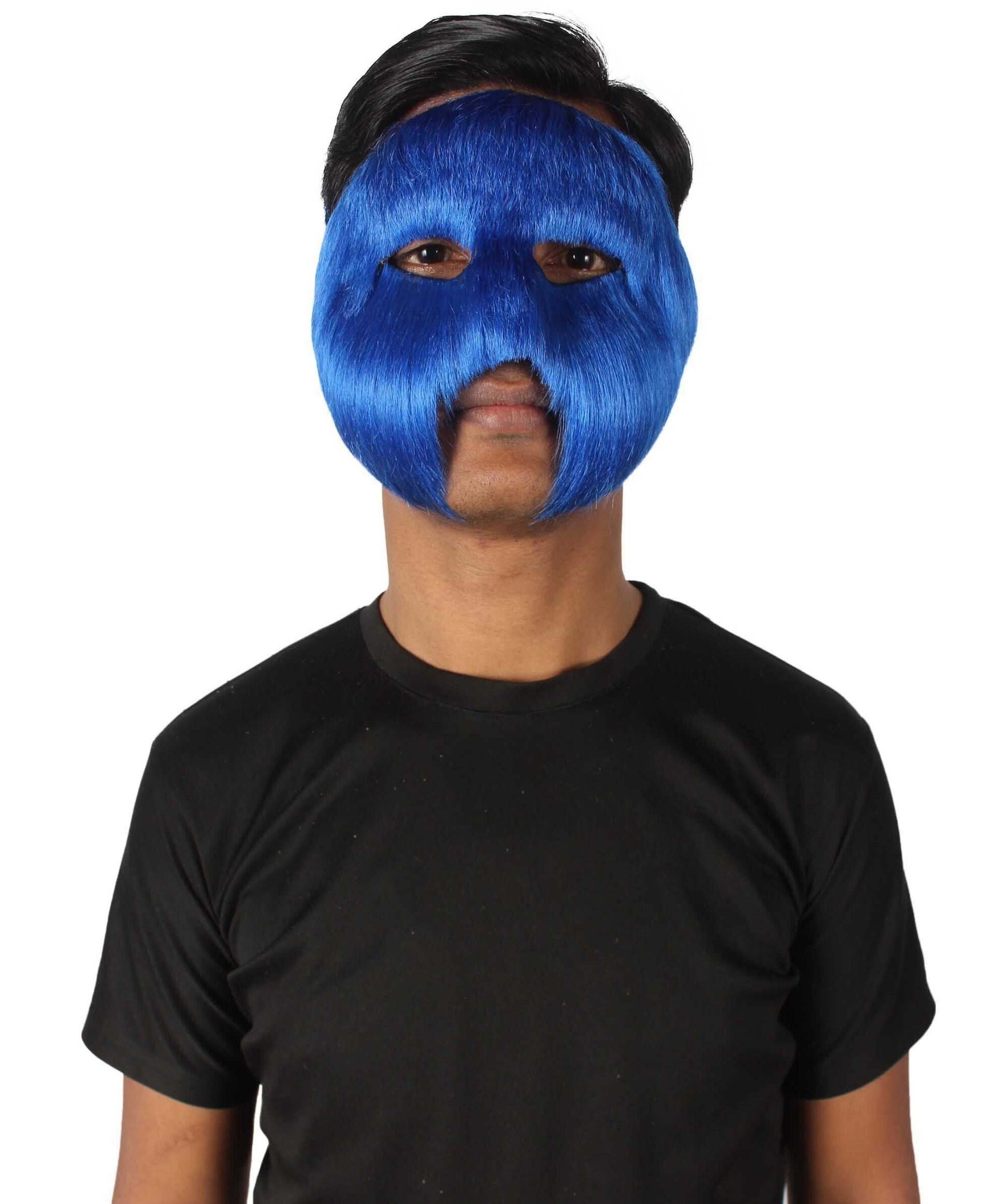 Blue Unisex Cosplay Ball Party Carnival Eye Mask Medium & Large Lengths