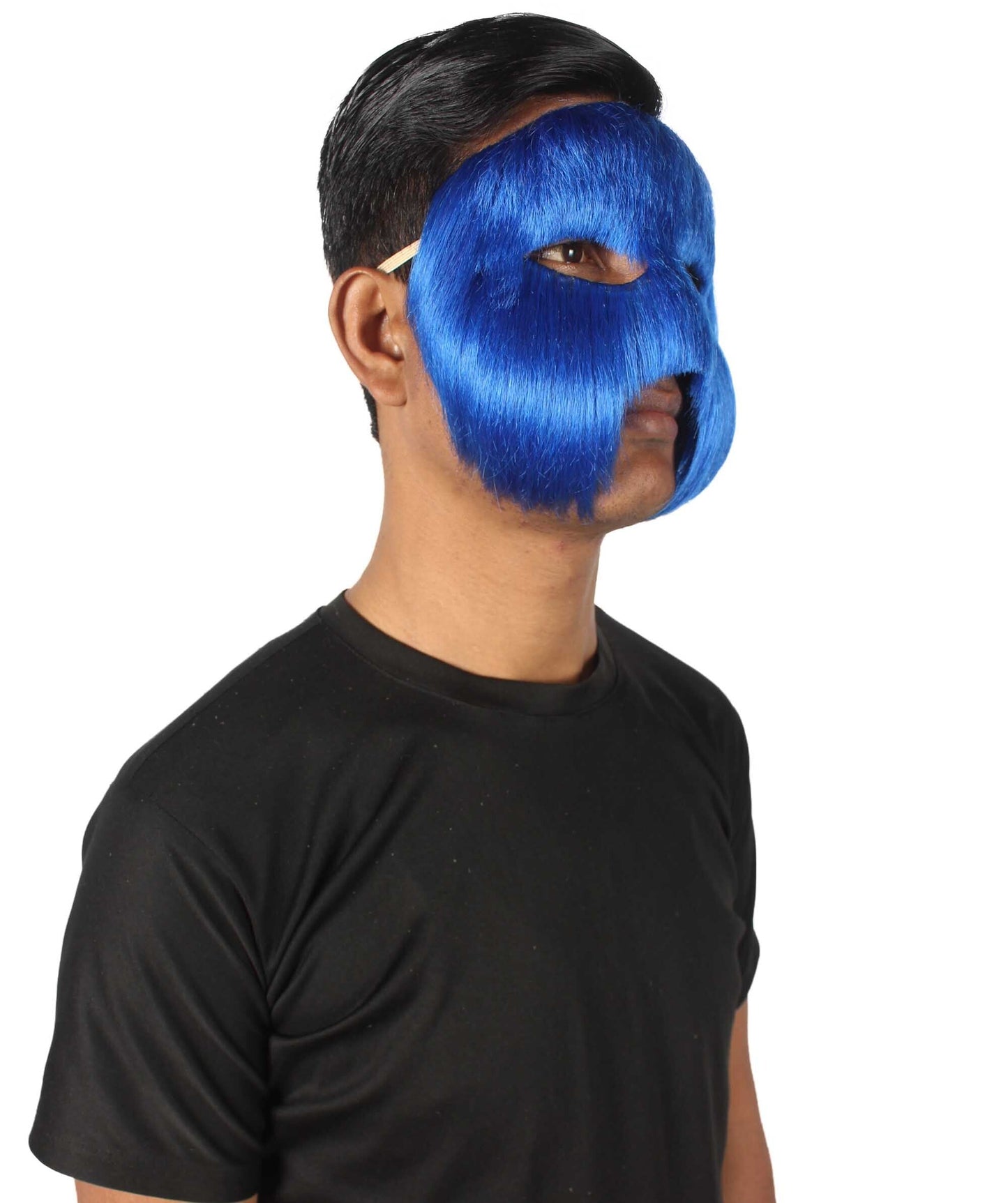 Blue Unisex Cosplay Ball Party Carnival Eye Mask Medium & Large Lengths