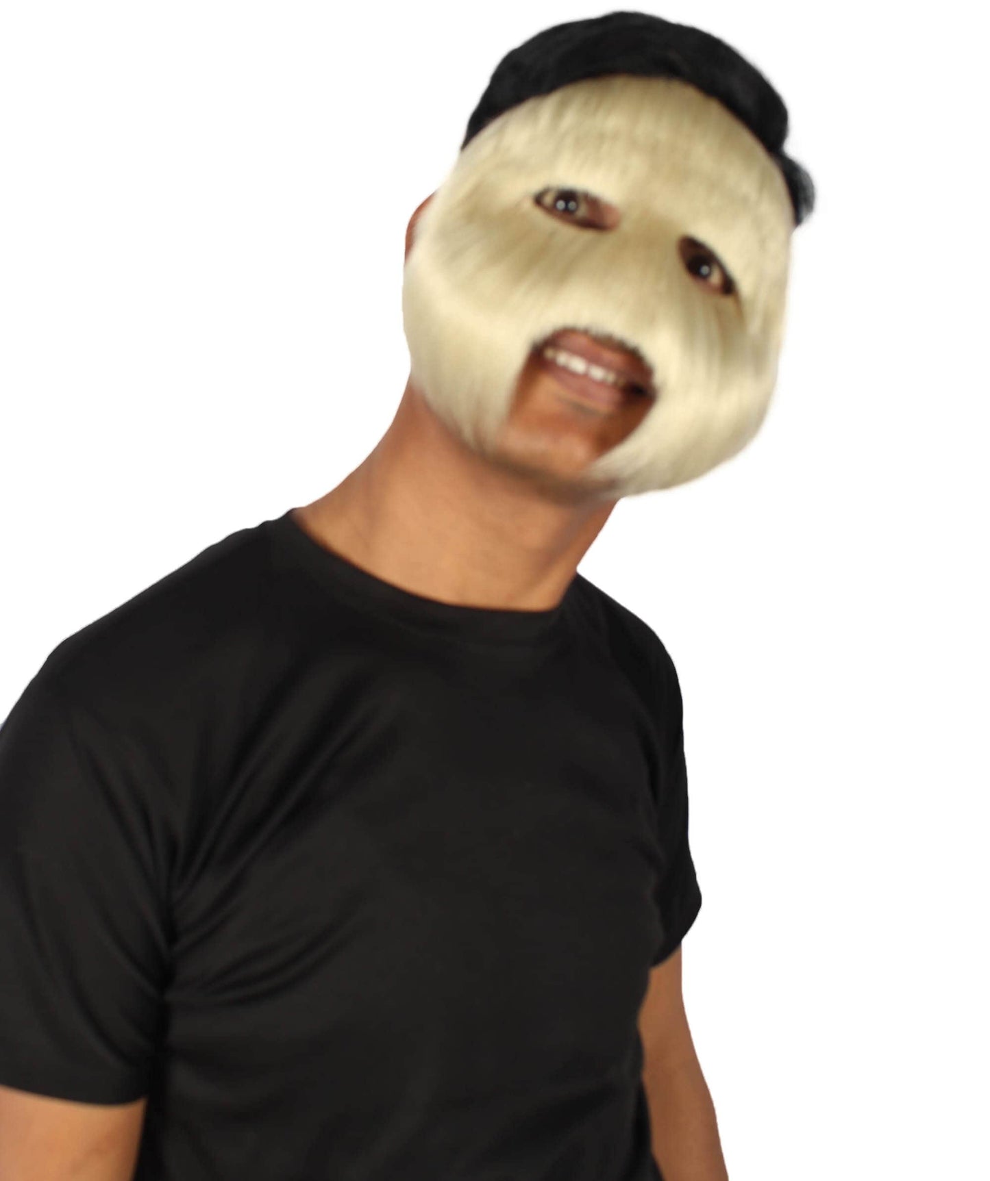 Blonde Unisex Cosplay Ball Party Carnival Eye Mask Medium & Large Lengths