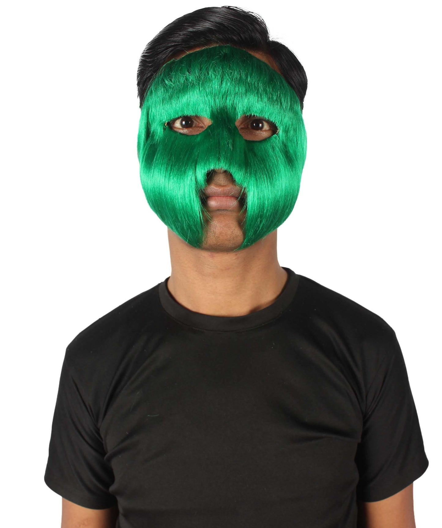 Green Unisex Cosplay Ball Party Carnival Eye Mask Medium & Large Lengths