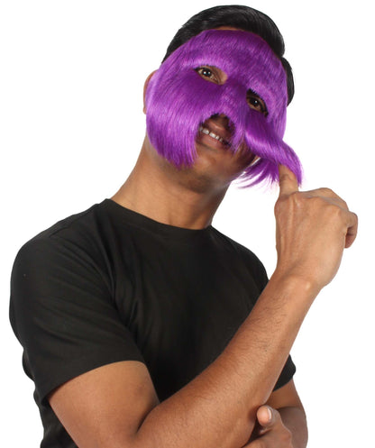 Purple Unisex Cosplay Ball Party Carnival Eye Mask Medium & Large Lengths