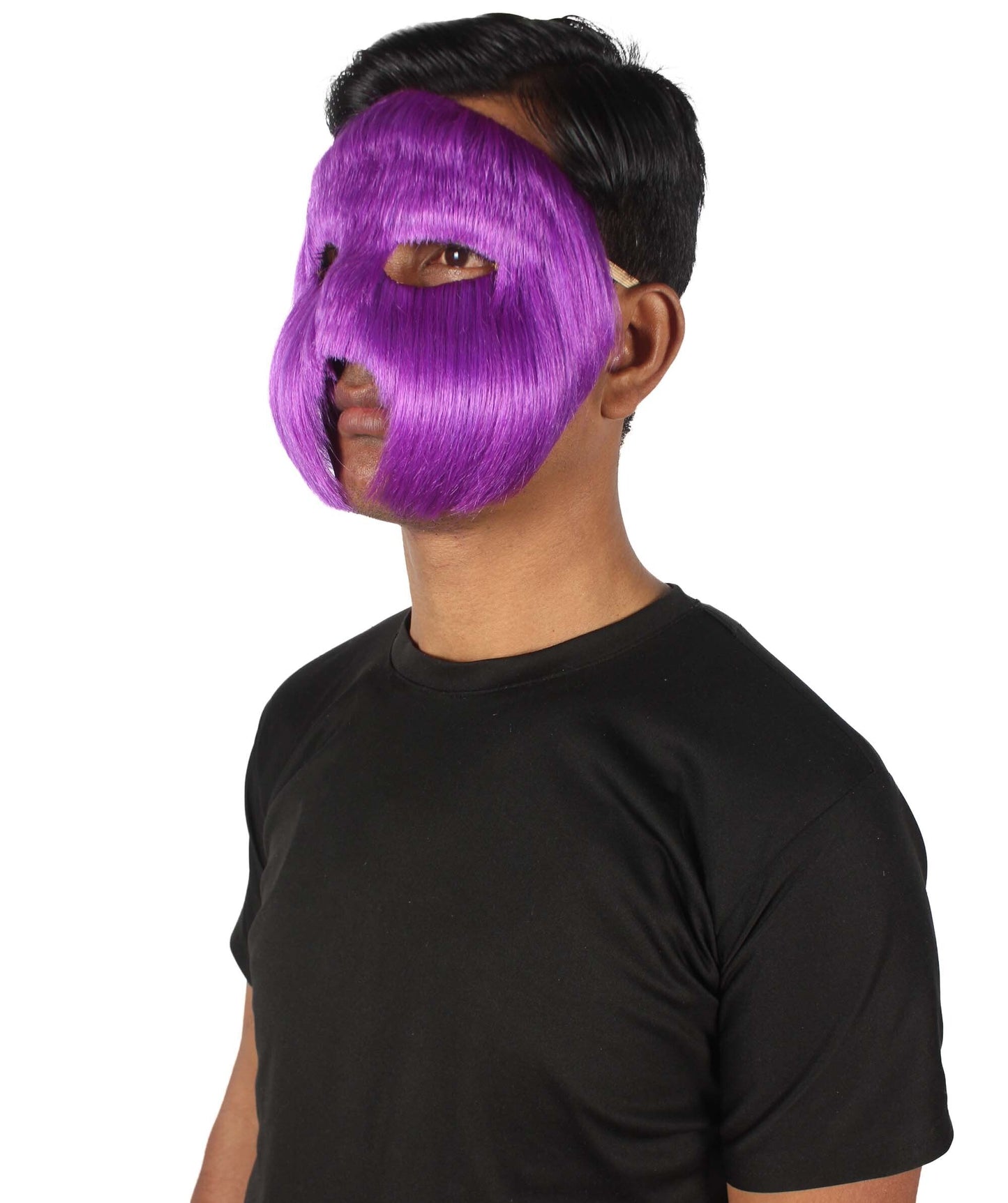 Purple Unisex Cosplay Ball Party Carnival Eye Mask Medium & Large Lengths