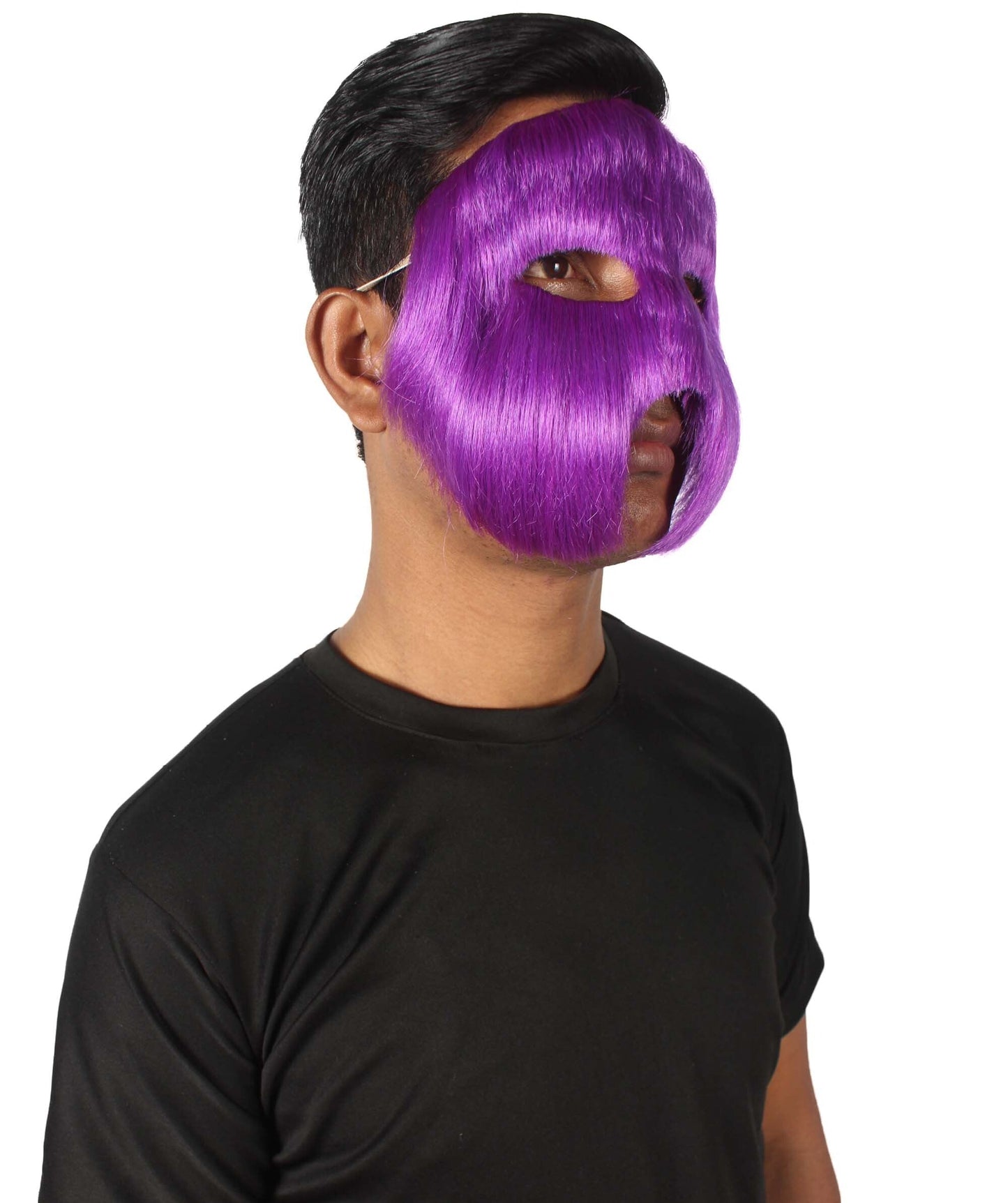 Purple Unisex Cosplay Ball Party Carnival Eye Mask Medium & Large Lengths