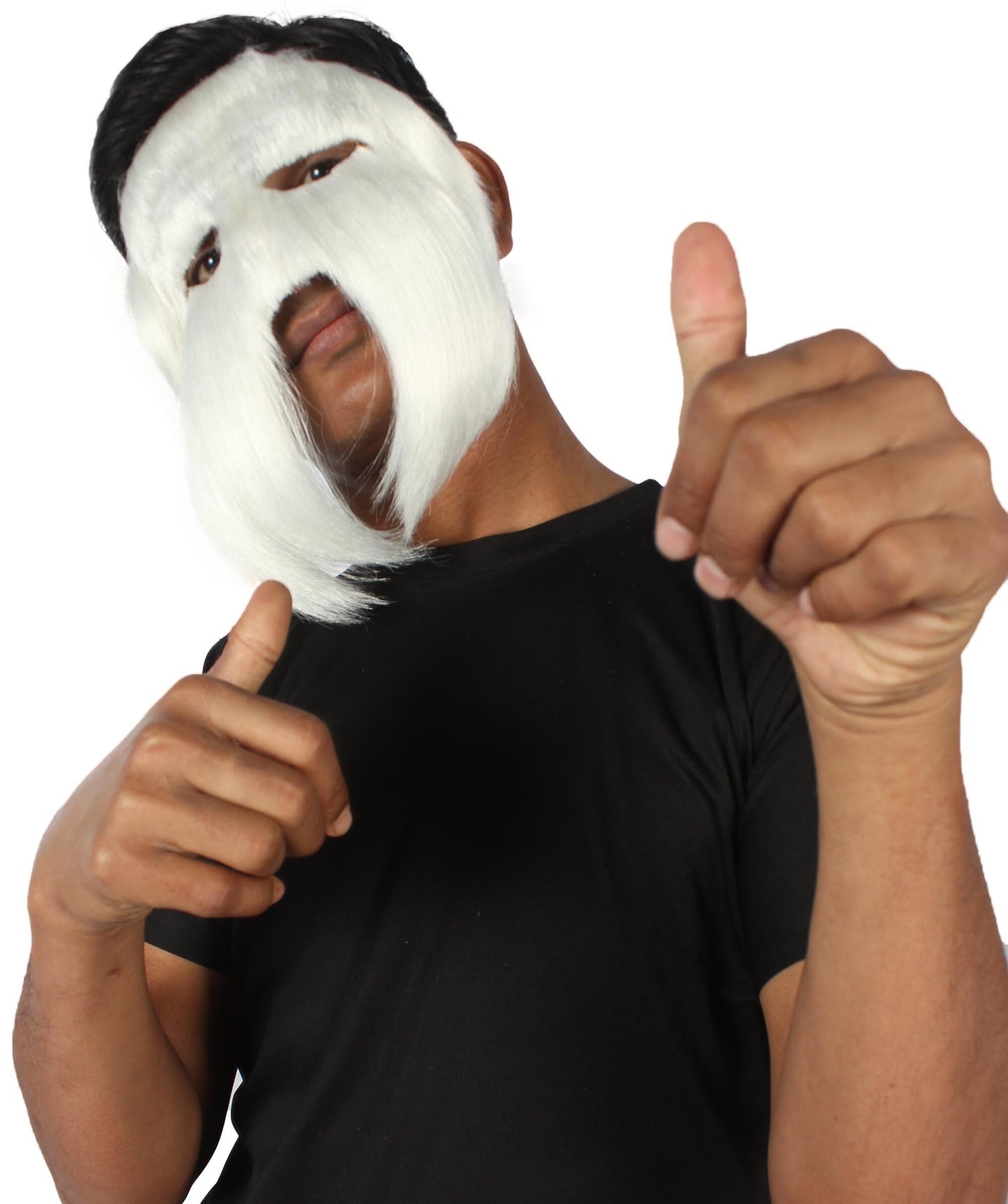 White Carnival Eye Mask