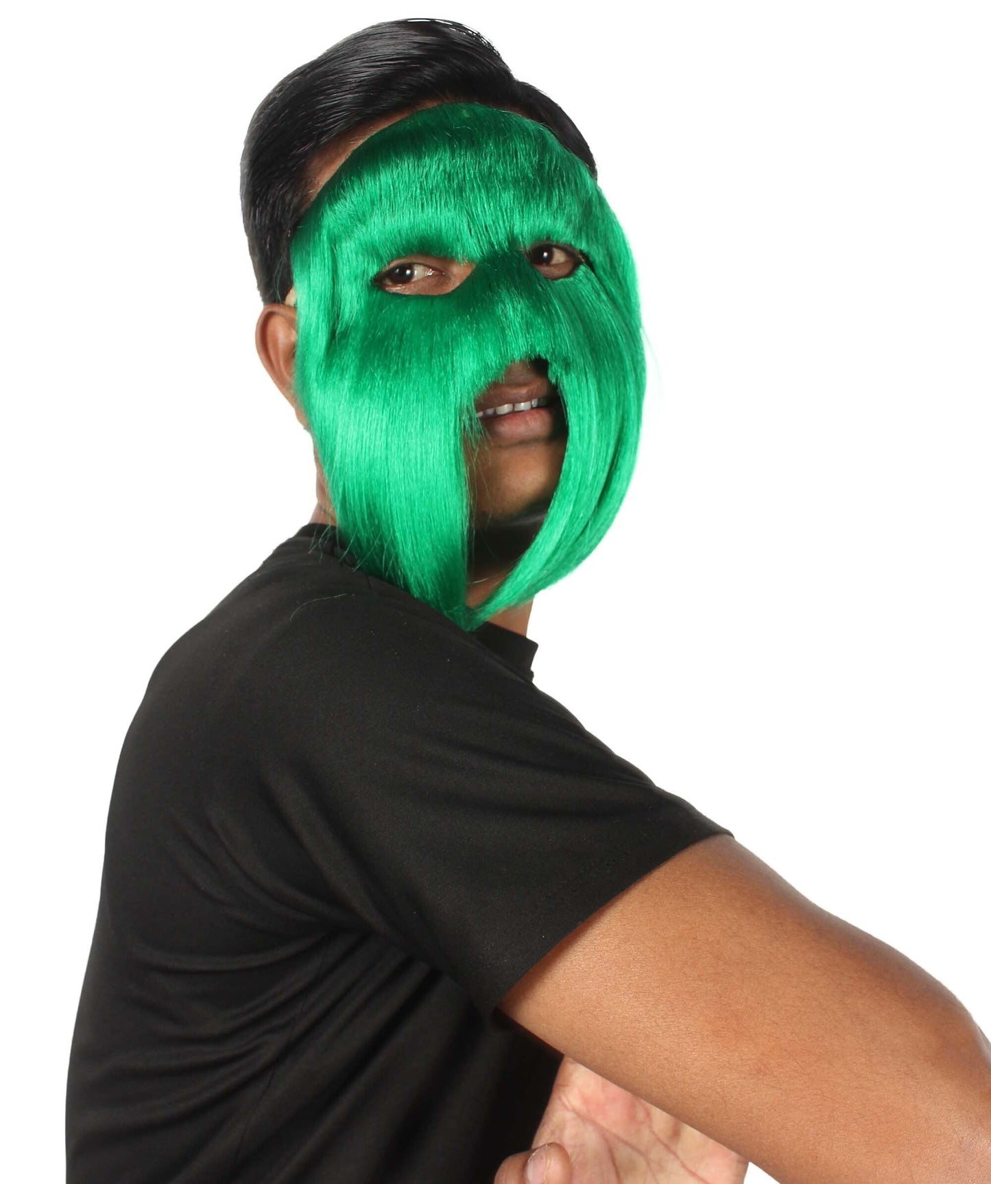 Green Carnival Eye Mask