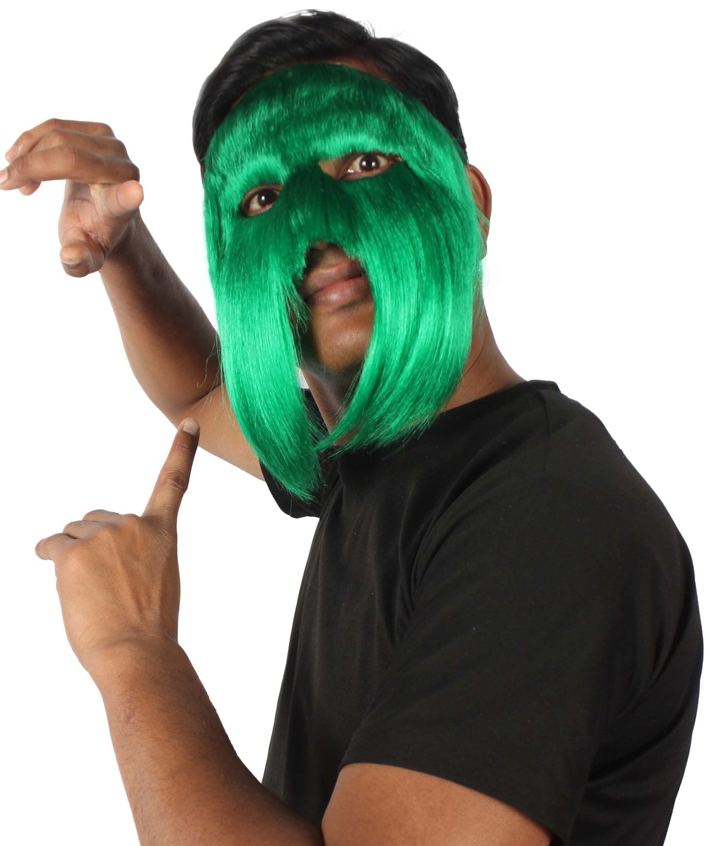 Green Carnival Eye Mask