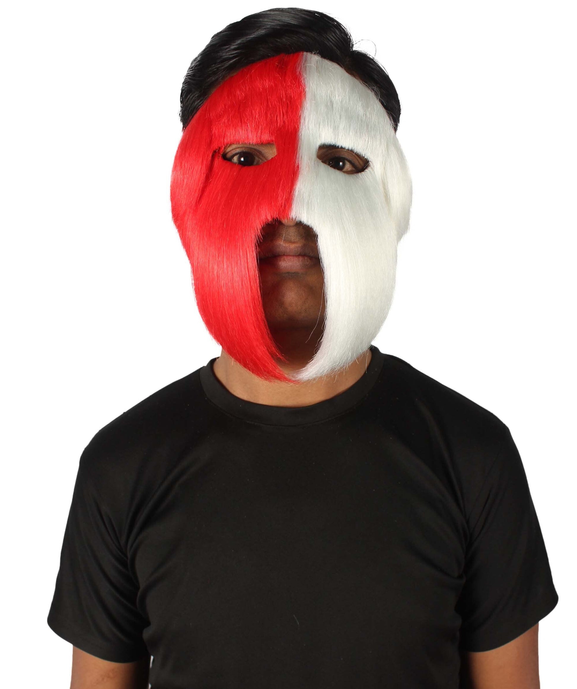 Red & White Carnival Eye Mask