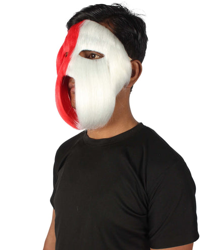 Red & White Carnival Eye Mask