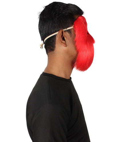 Red & White Carnival Eye Mask