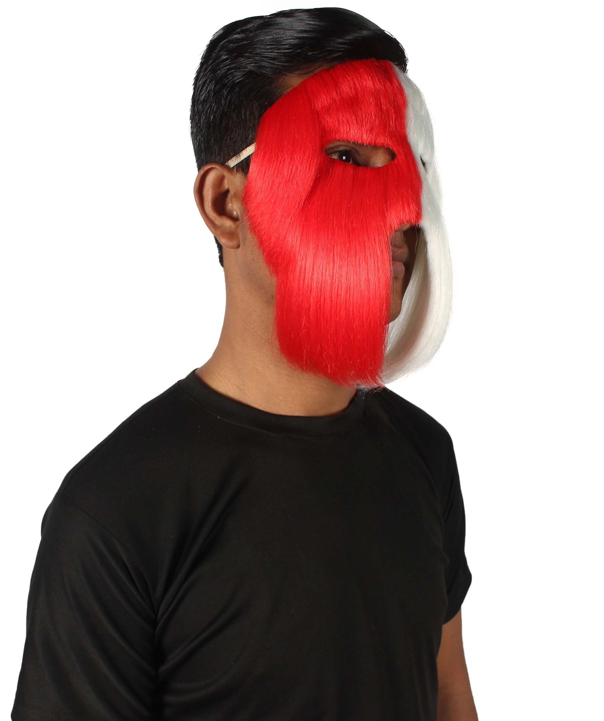 Red & White Carnival Eye Mask