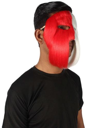 Red & White Carnival Eye Mask