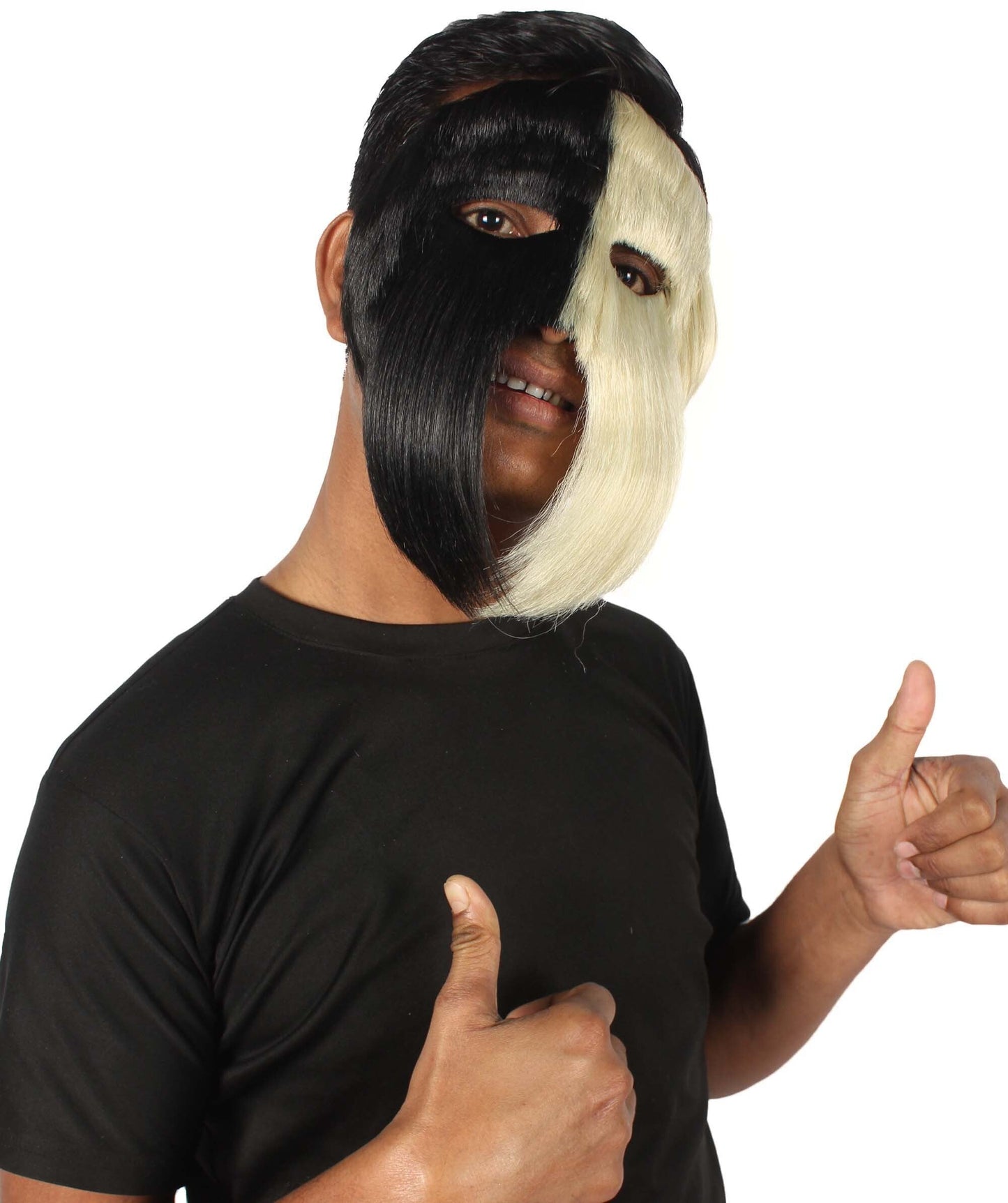 Blonde & Black Carnival Eye Mask