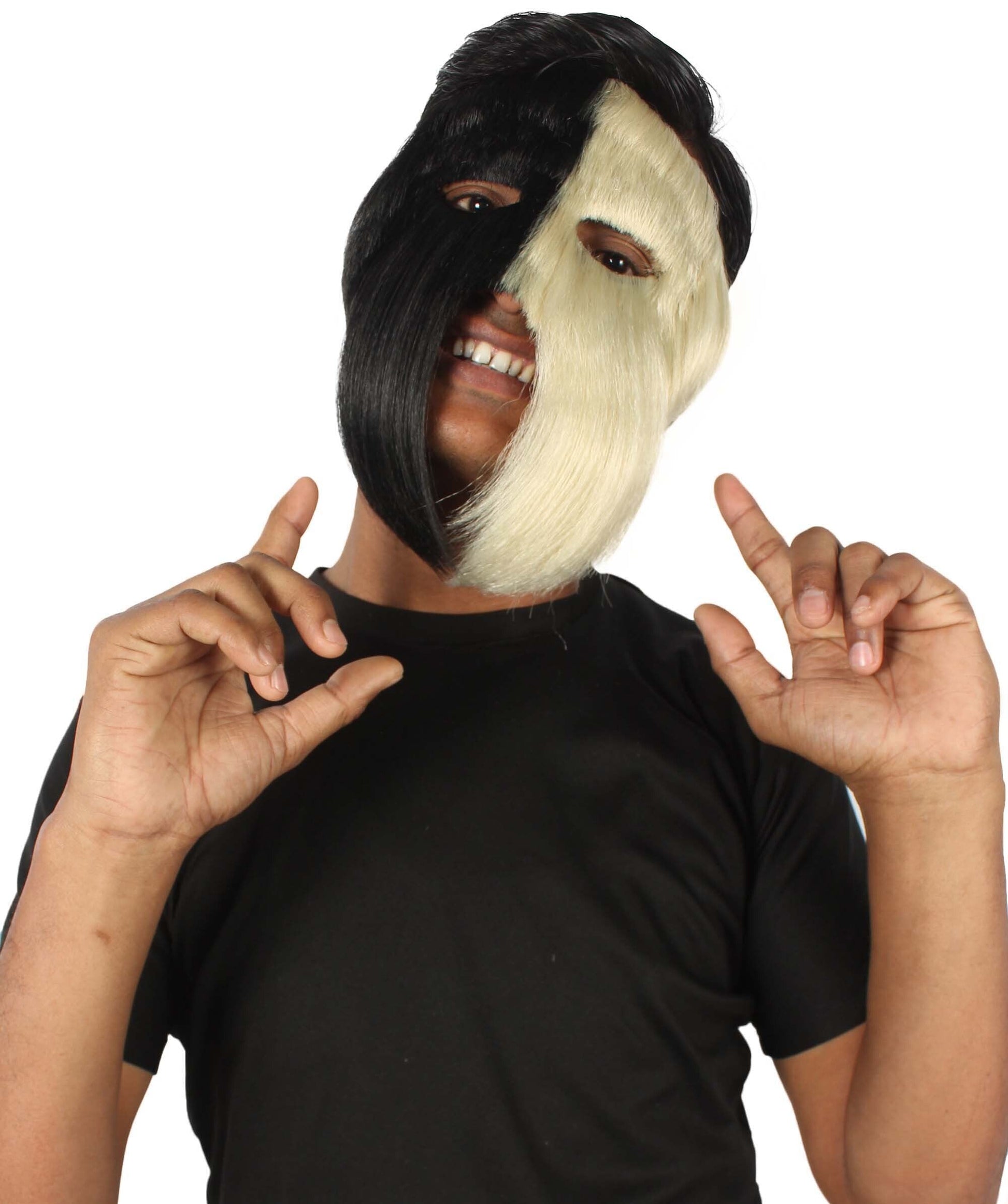 Blonde & Black Carnival Eye Mask