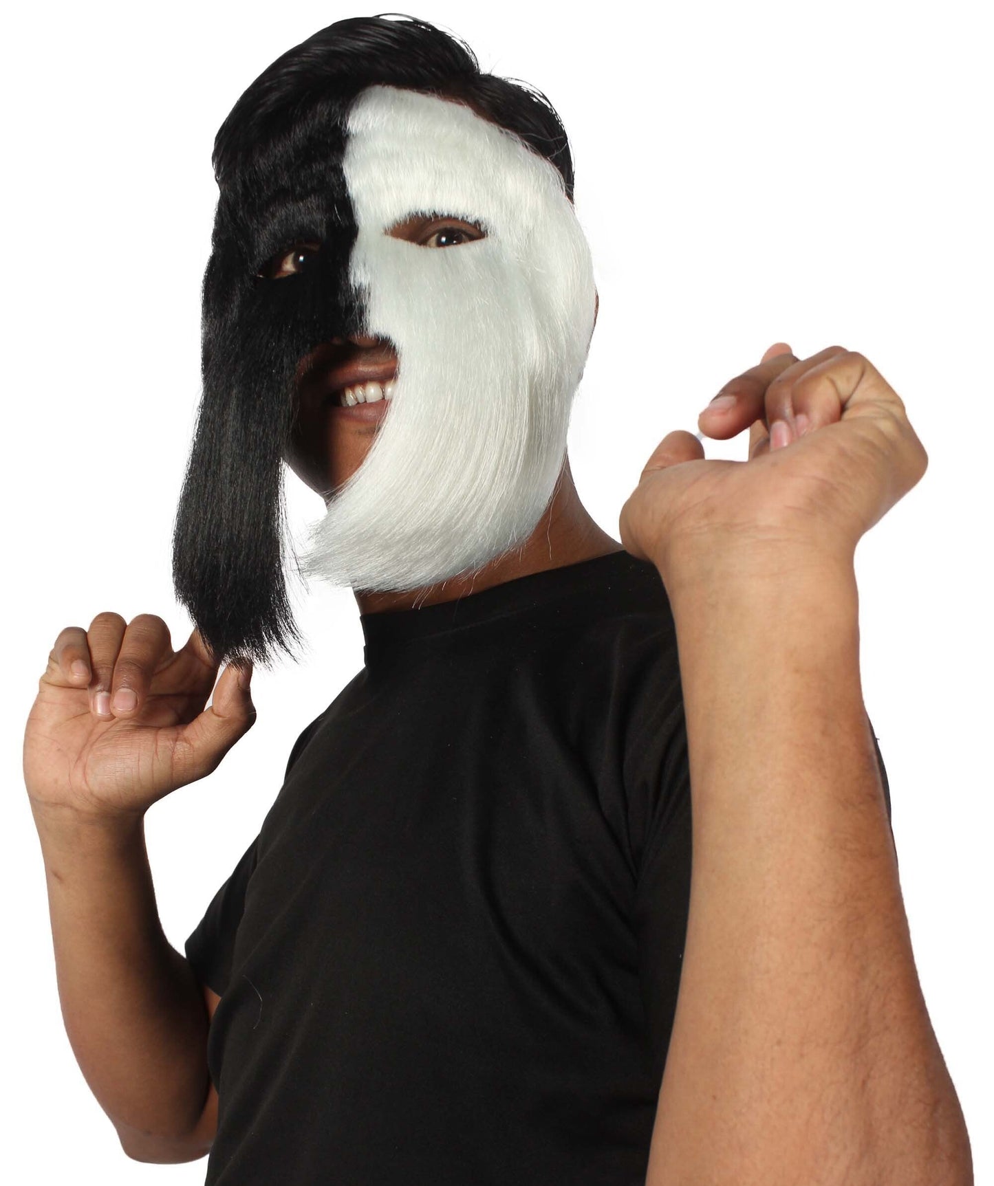 White & Black Carnival Eye Mask