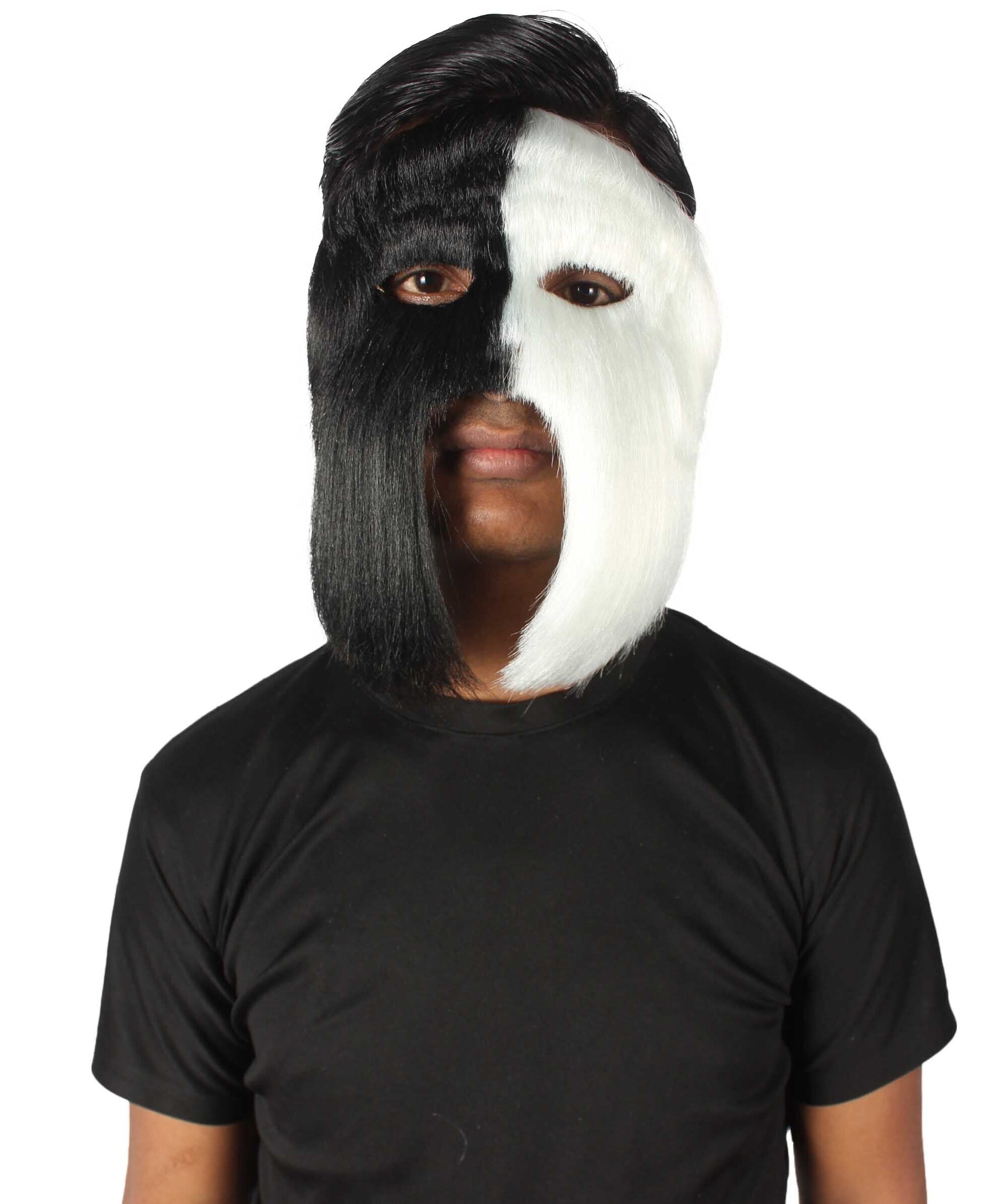 White & Black Carnival Eye Mask