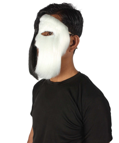 White & Black Carnival Eye Mask