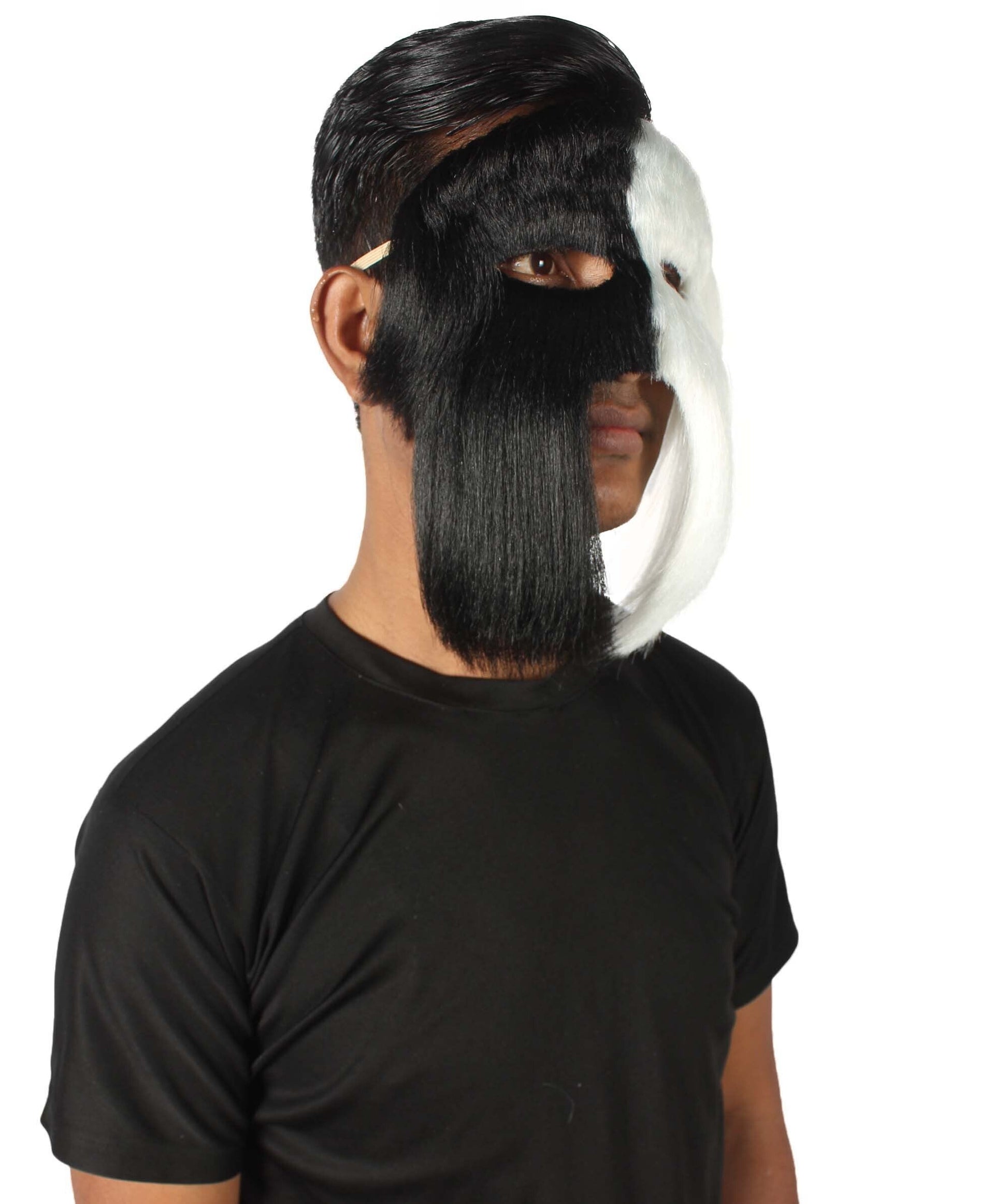 White & Black Carnival Eye Mask