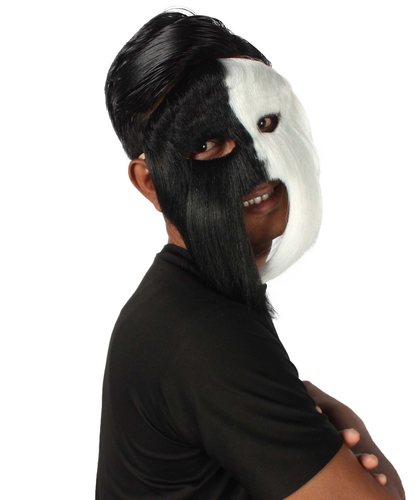 White & Black Carnival Eye Mask