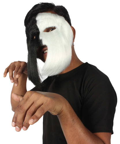 White & Black Carnival Eye Mask