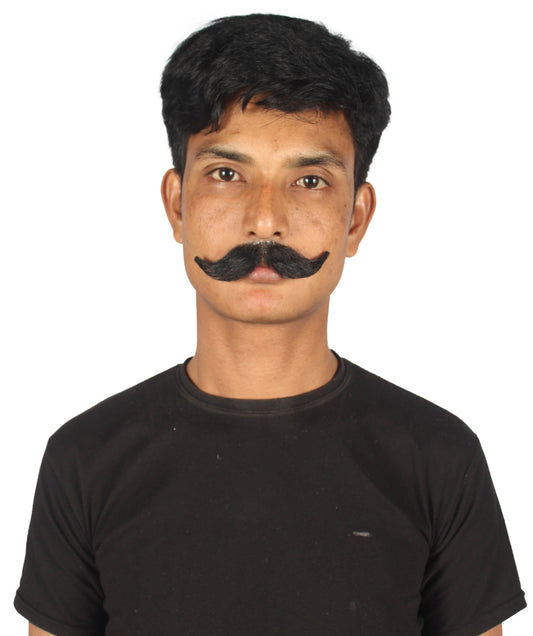 horseshoe style mustache