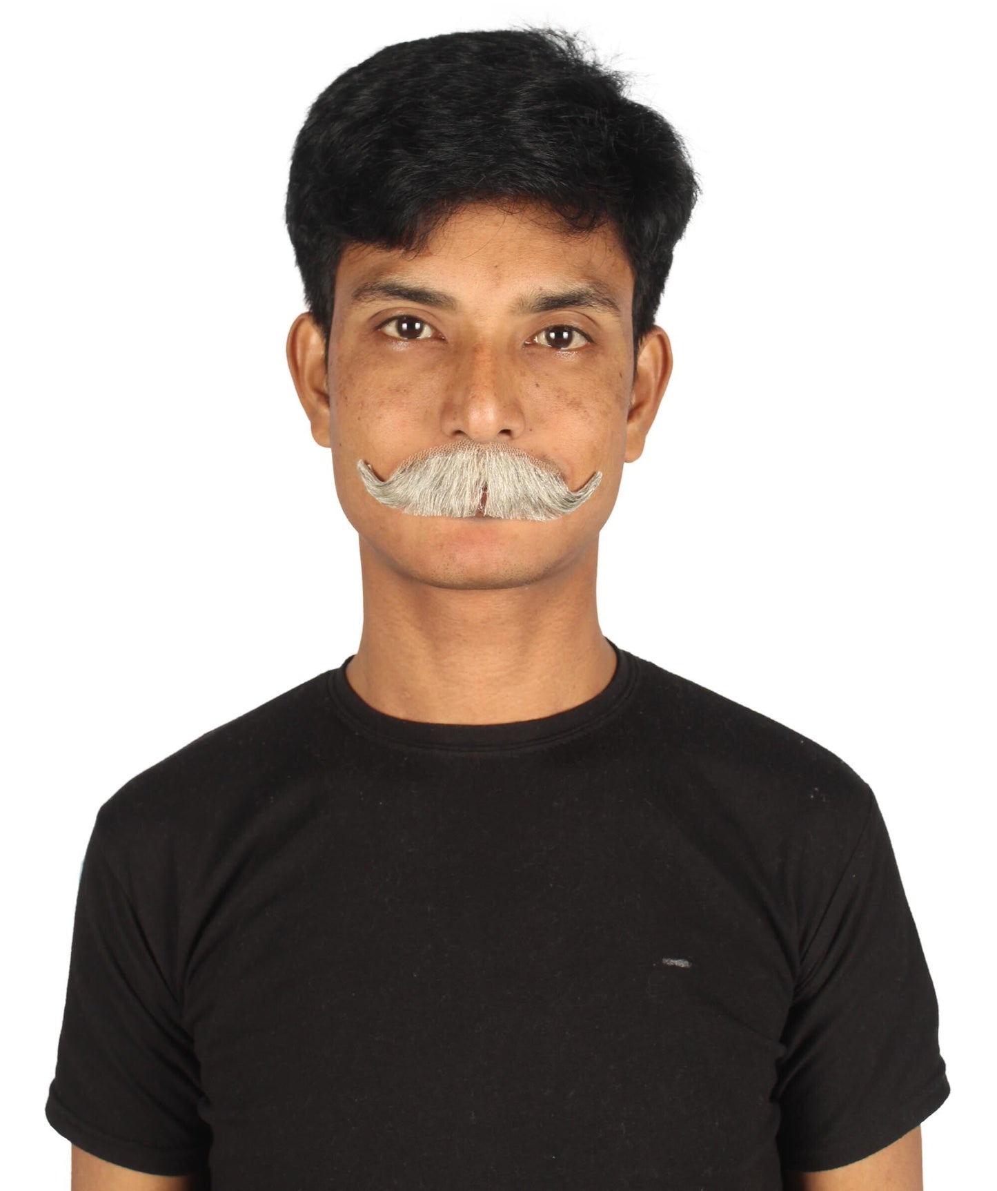 HPO Men's Realistic Fake Imperial Human Hair Mustache | Multiple Color Options