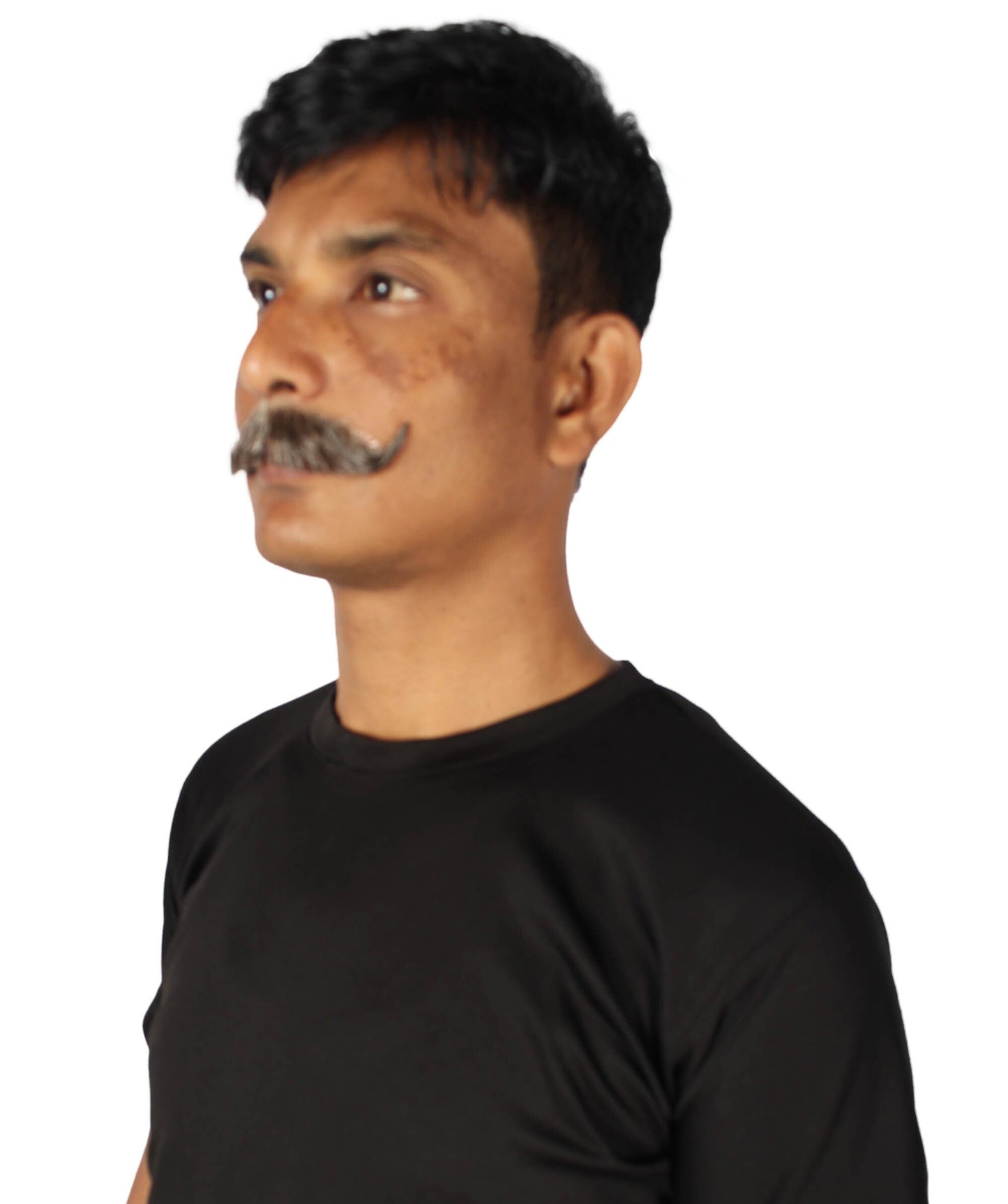 HPO Men's Realistic Fake Imperial Human Hair Mustache | Multiple Color Options