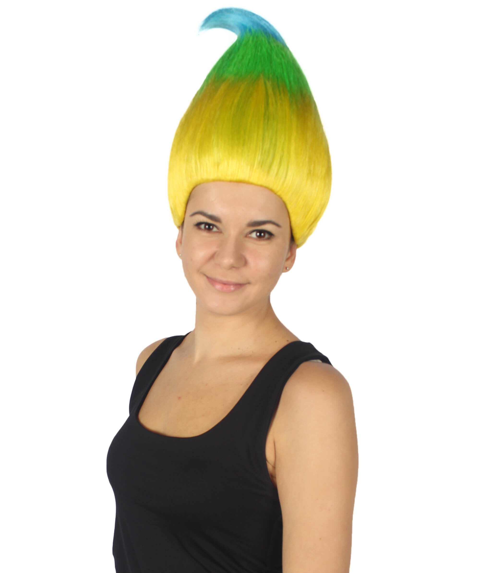 Green hotsell troll wig