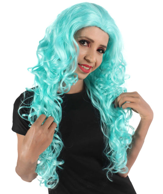 Light Blue Disco Diva Wig 