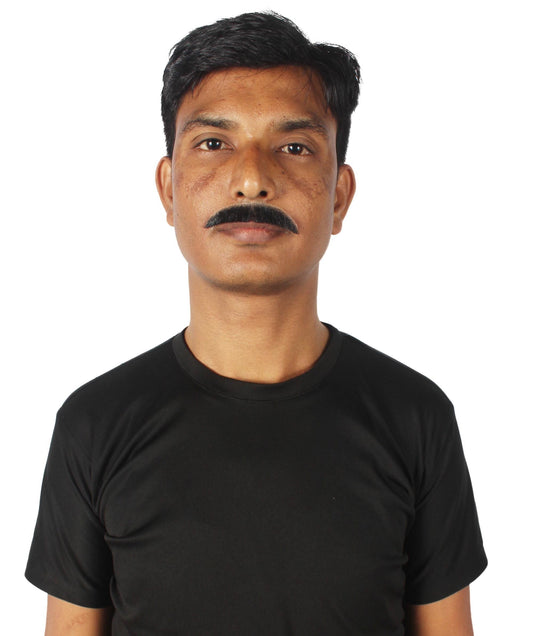 Facial look mustache