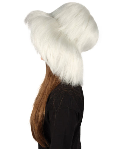 White Unisex Multicolor Option Furry Bucket Hat Cosplay Accessory