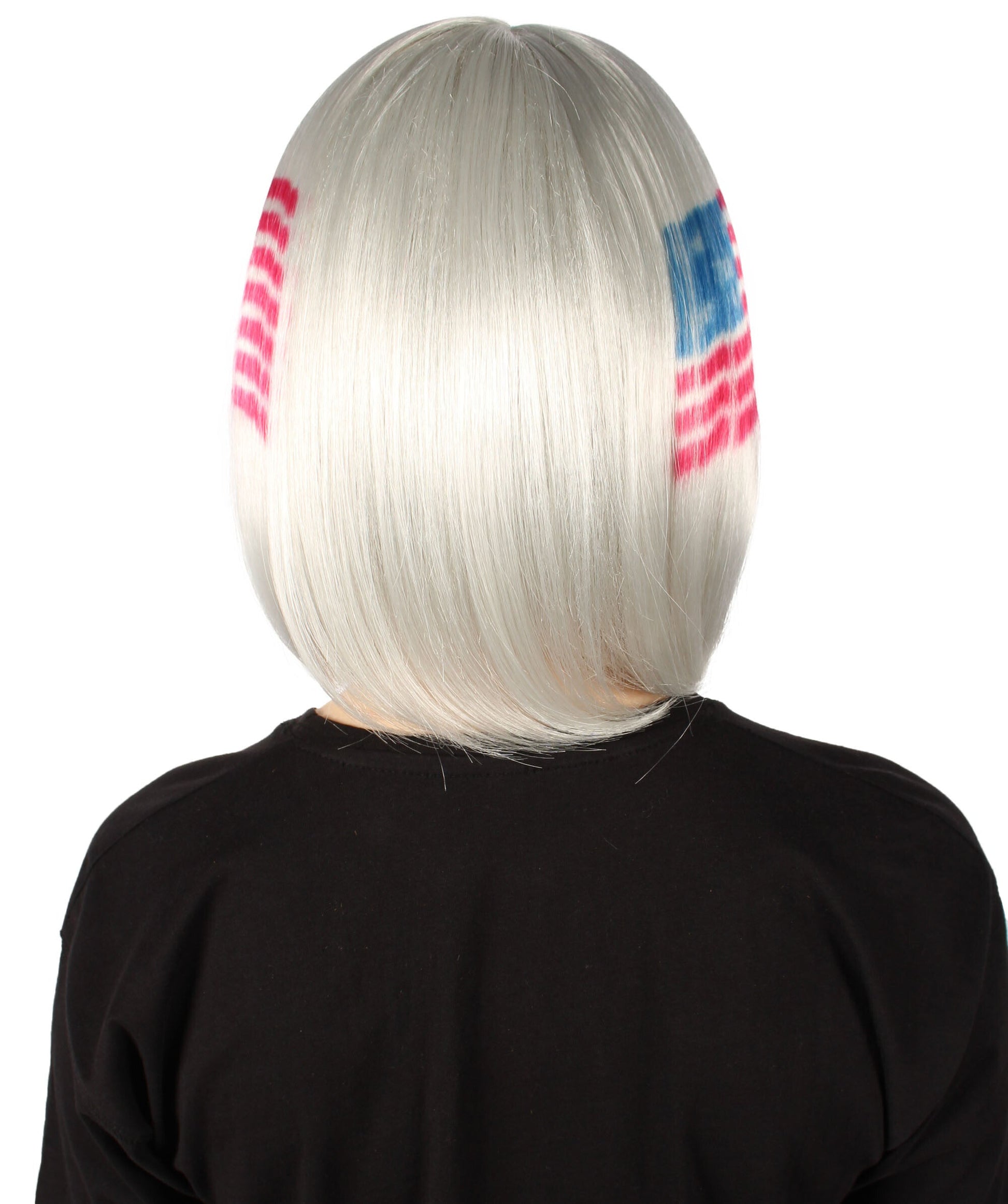 USA flag-themed bob wig
