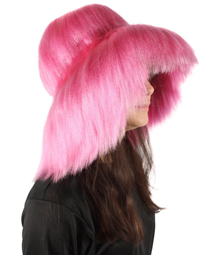 Light Pink Unisex Multicolor Option Furry Bucket Hat Cosplay Accessory