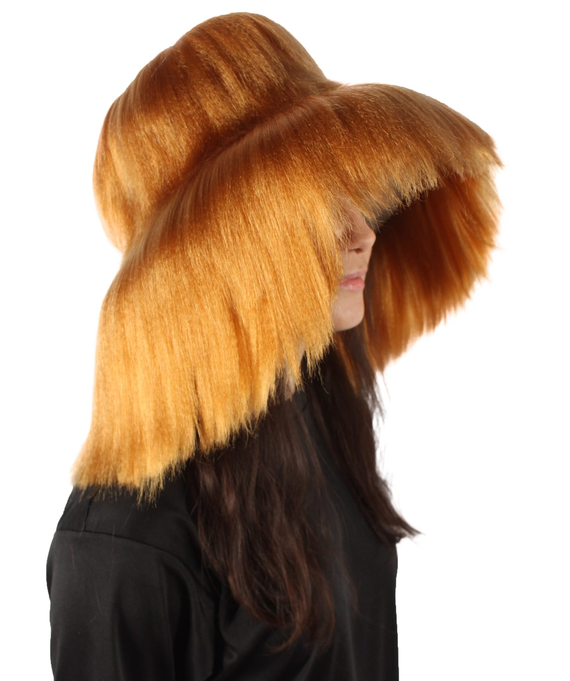 Light Gold Unisex Multicolor Option Furry Bucket Hat Cosplay Accessory,