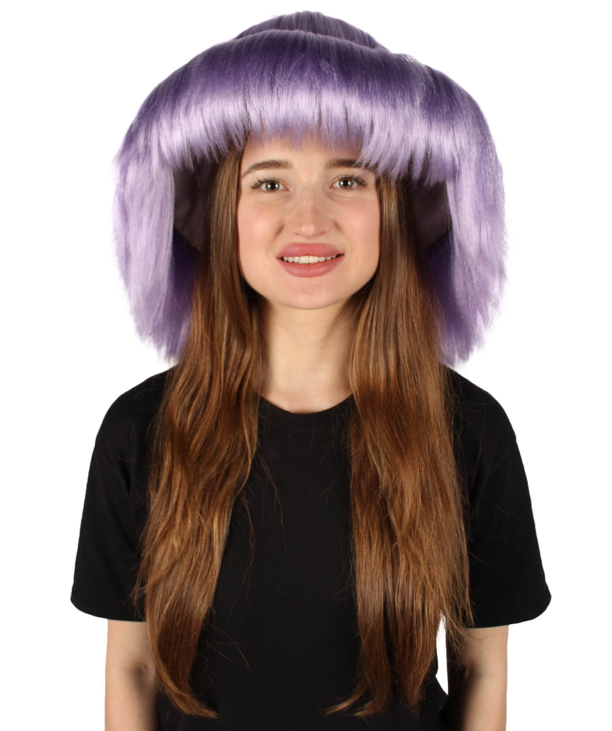 Purple Unisex Multicolor Option Furry Bucket Hat Cosplay Accessory,