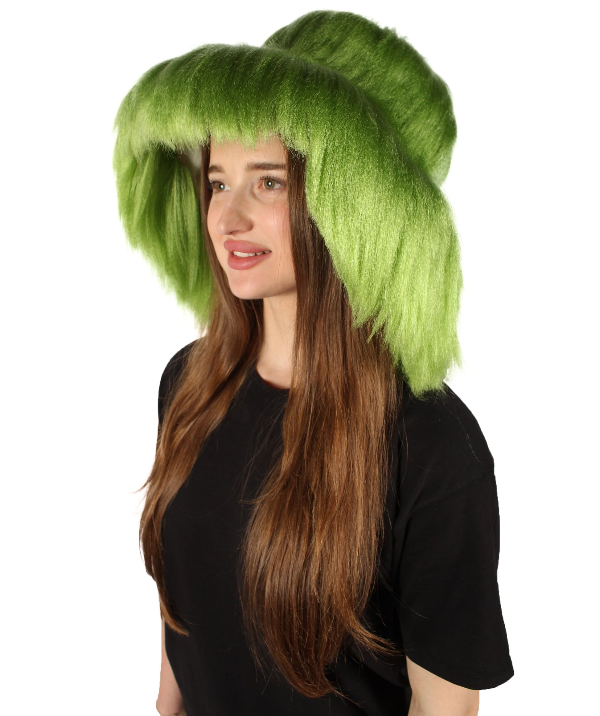 Lime Green Unisex Multicolor Option Furry Bucket Hat Cosplay Accessory