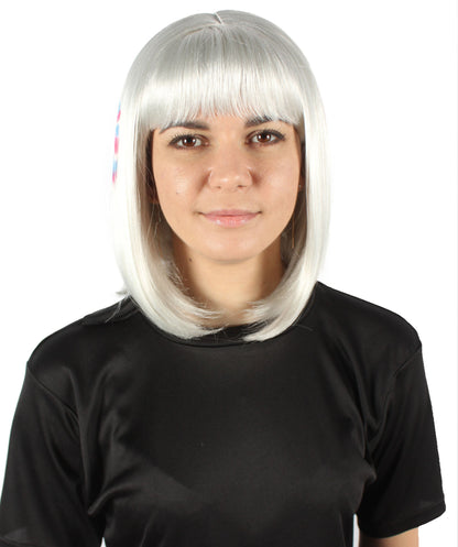 USA flag-themed bob wig
