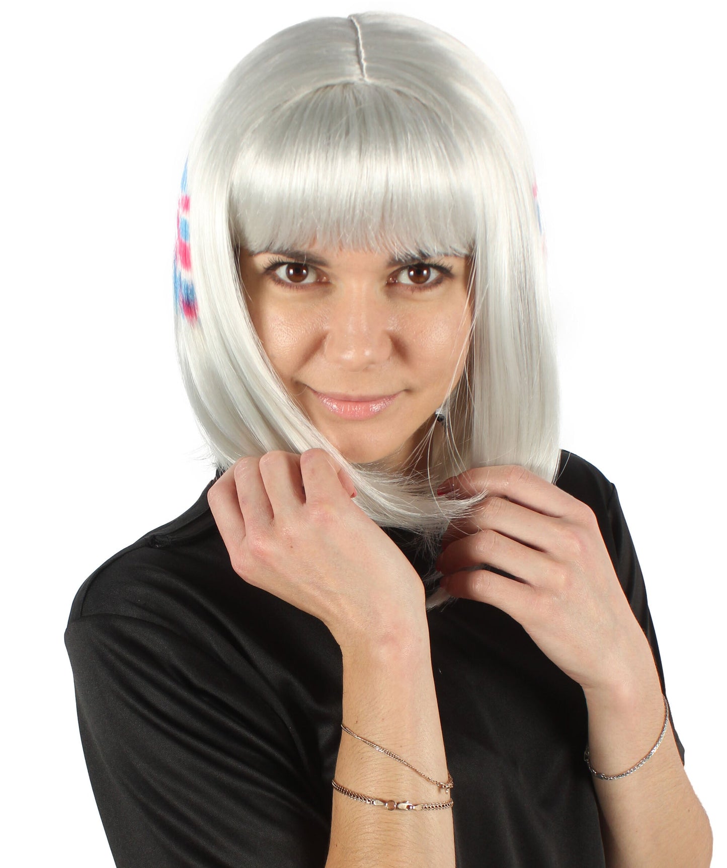 USA flag-themed bob wig