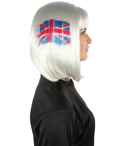 USA flag-themed bob wig