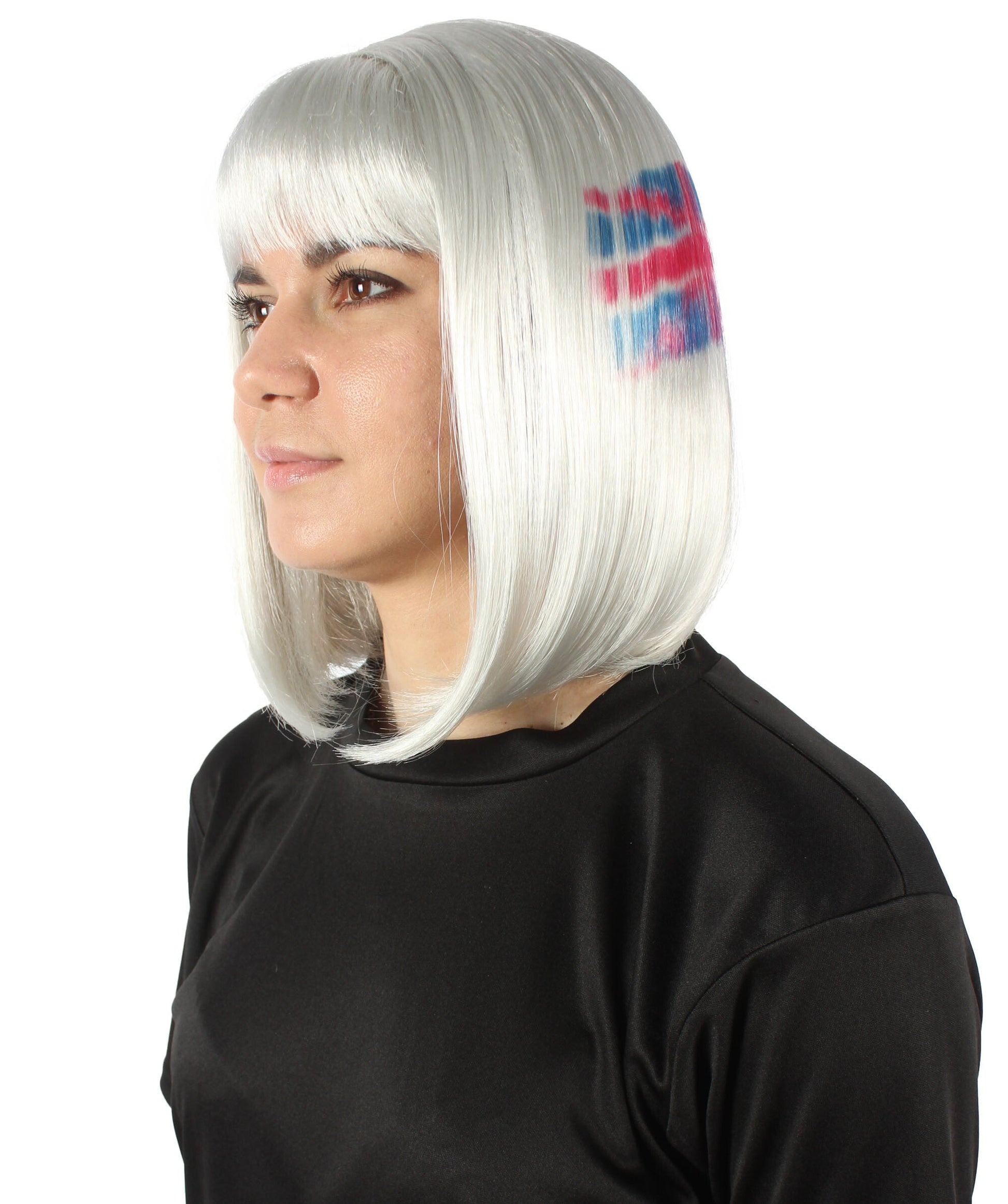 USA flag-themed bob wig