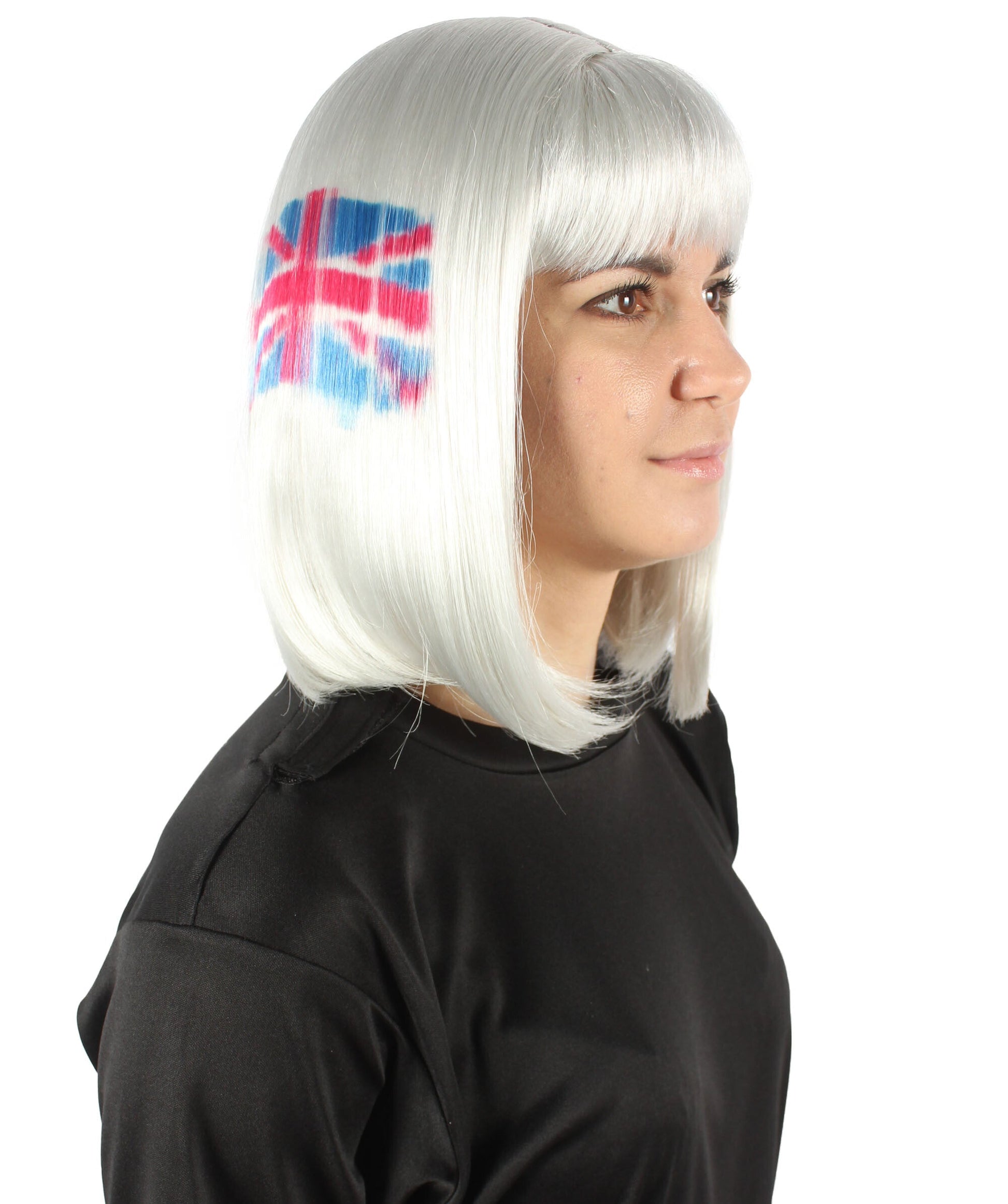 USA flag-themed bob wig