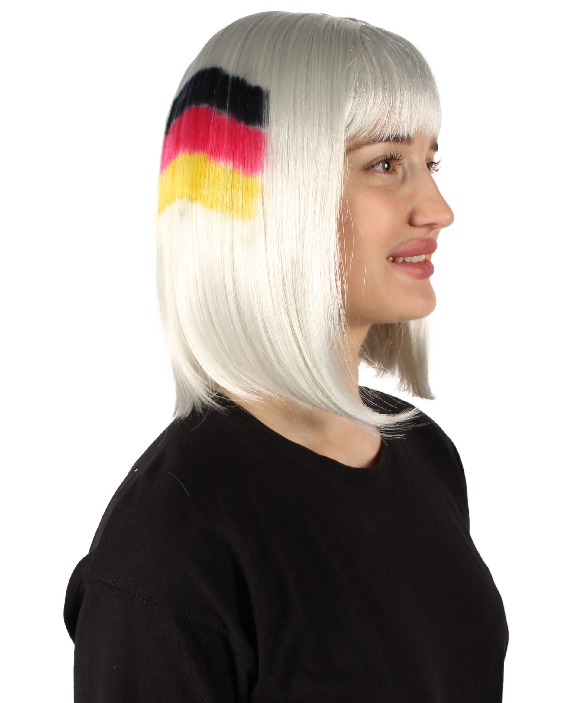 USA flag-themed bob wig