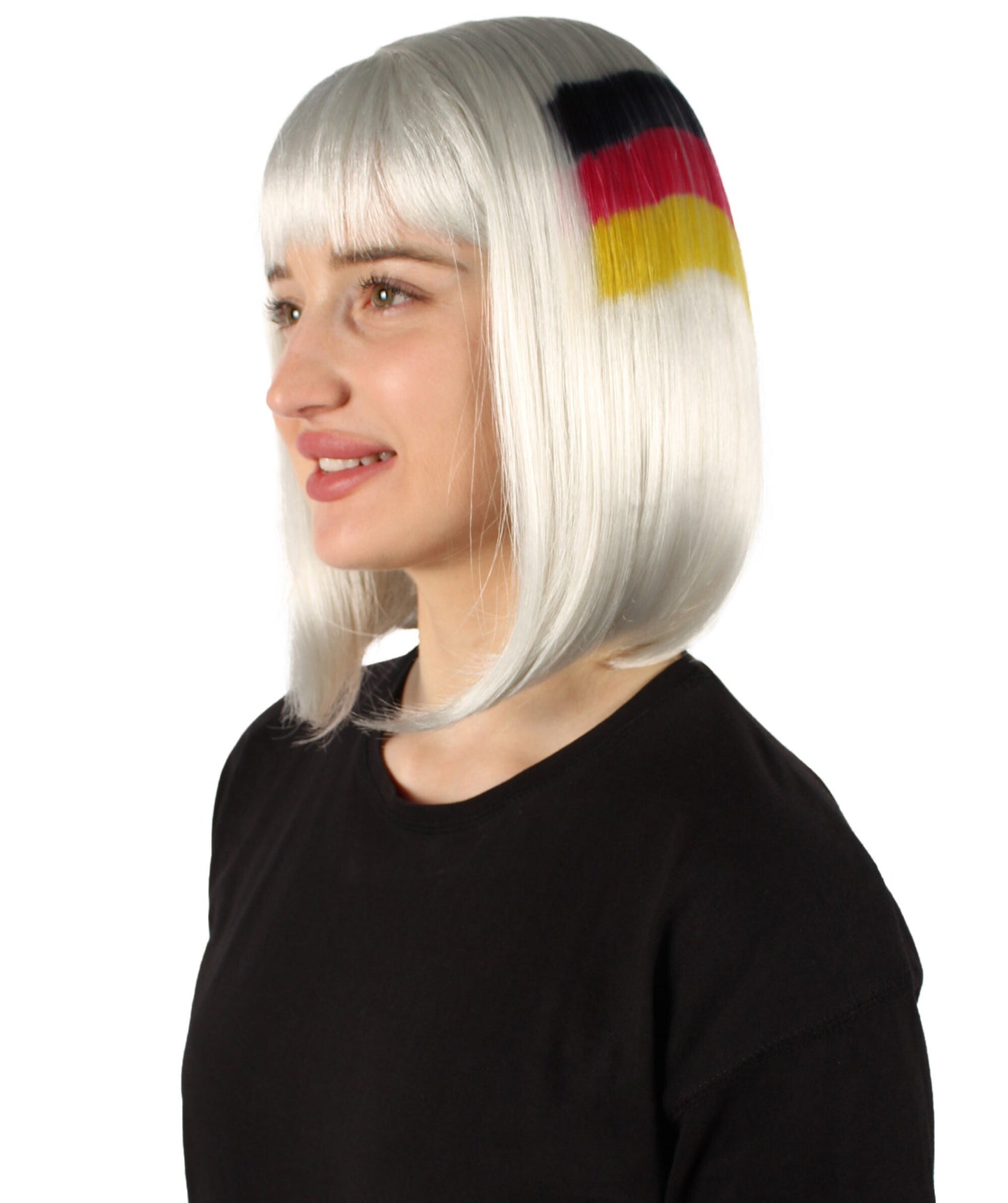 USA flag-themed bob wig
