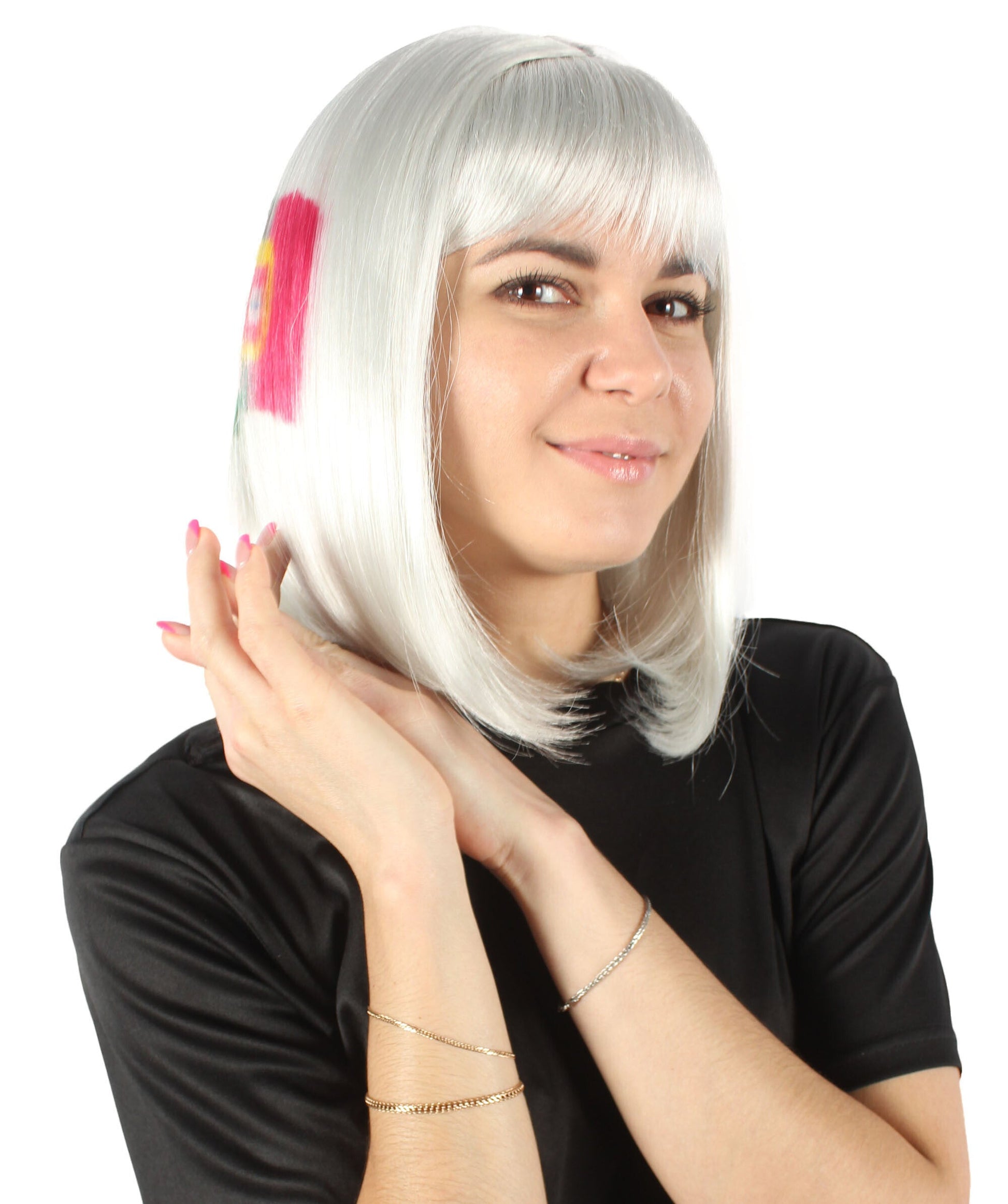 USA flag-themed bob wig