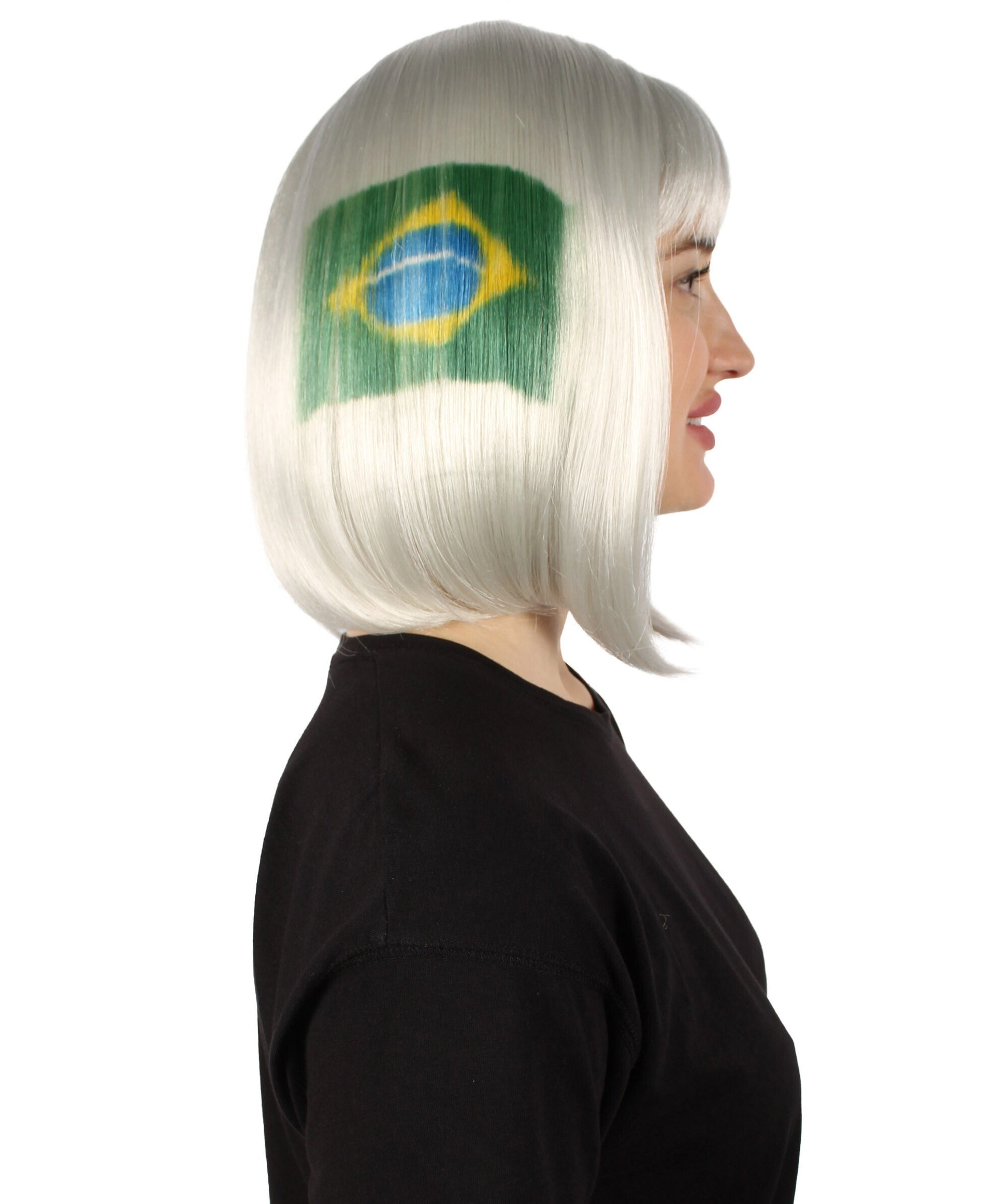 USA flag-themed bob wig
