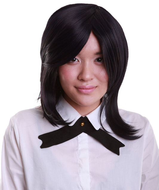 Blue Berry Anime Bob Wig with Side Bangs