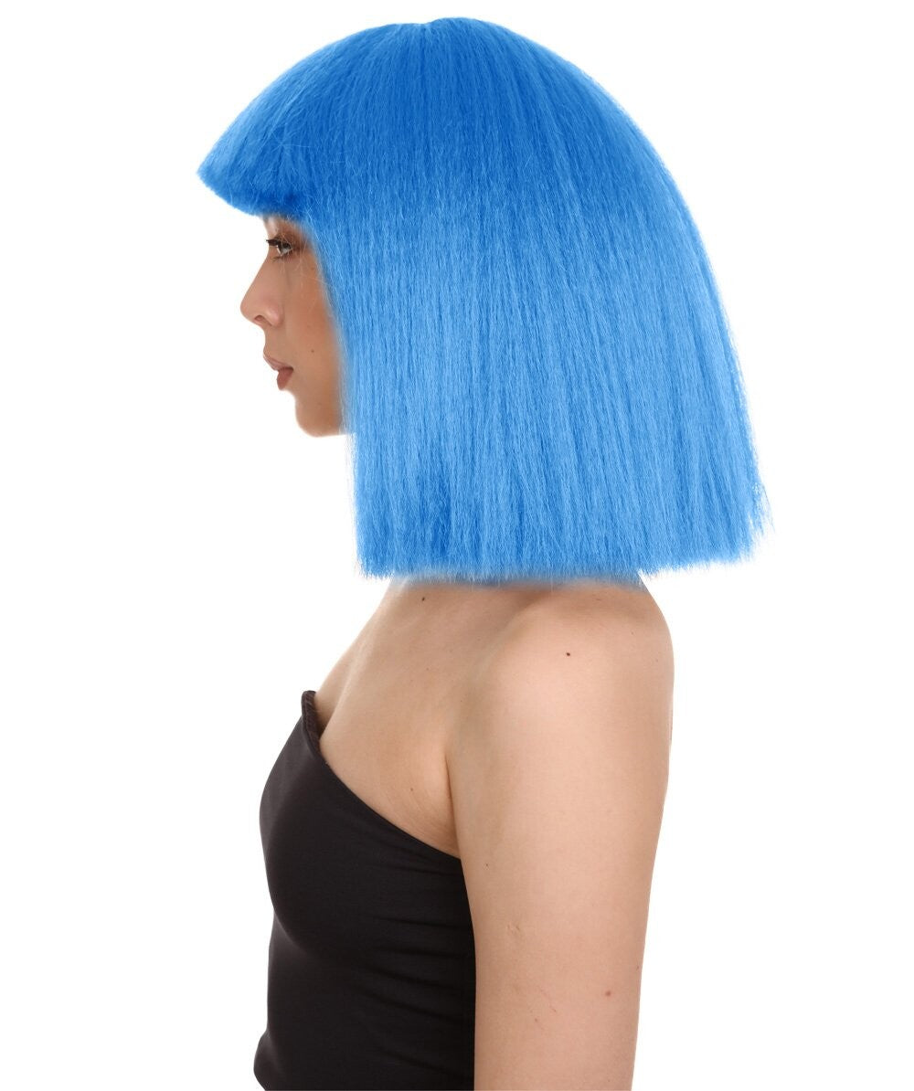 Blue Pop star multiple color wigs 