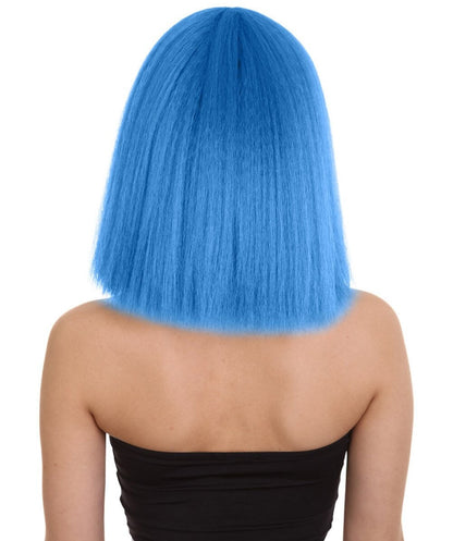 Blue Pop star multiple color wigs 