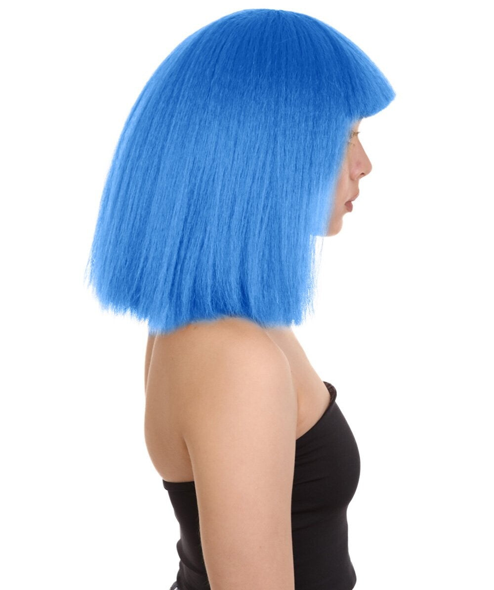 Blue Pop star multiple color wigs 