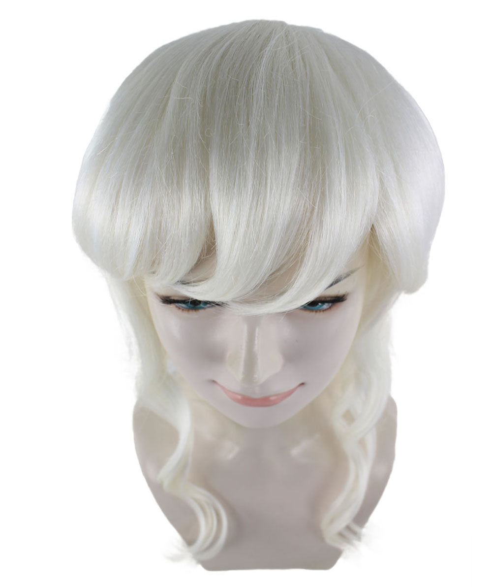 White Synthetic Fiber Wig