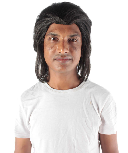 Men's 13"-inch Medium Length Halloween Hitman Costume Wig, Synthetic Soft Fibers, Perfect for your next Dark Arts Teacher Look! | HPO